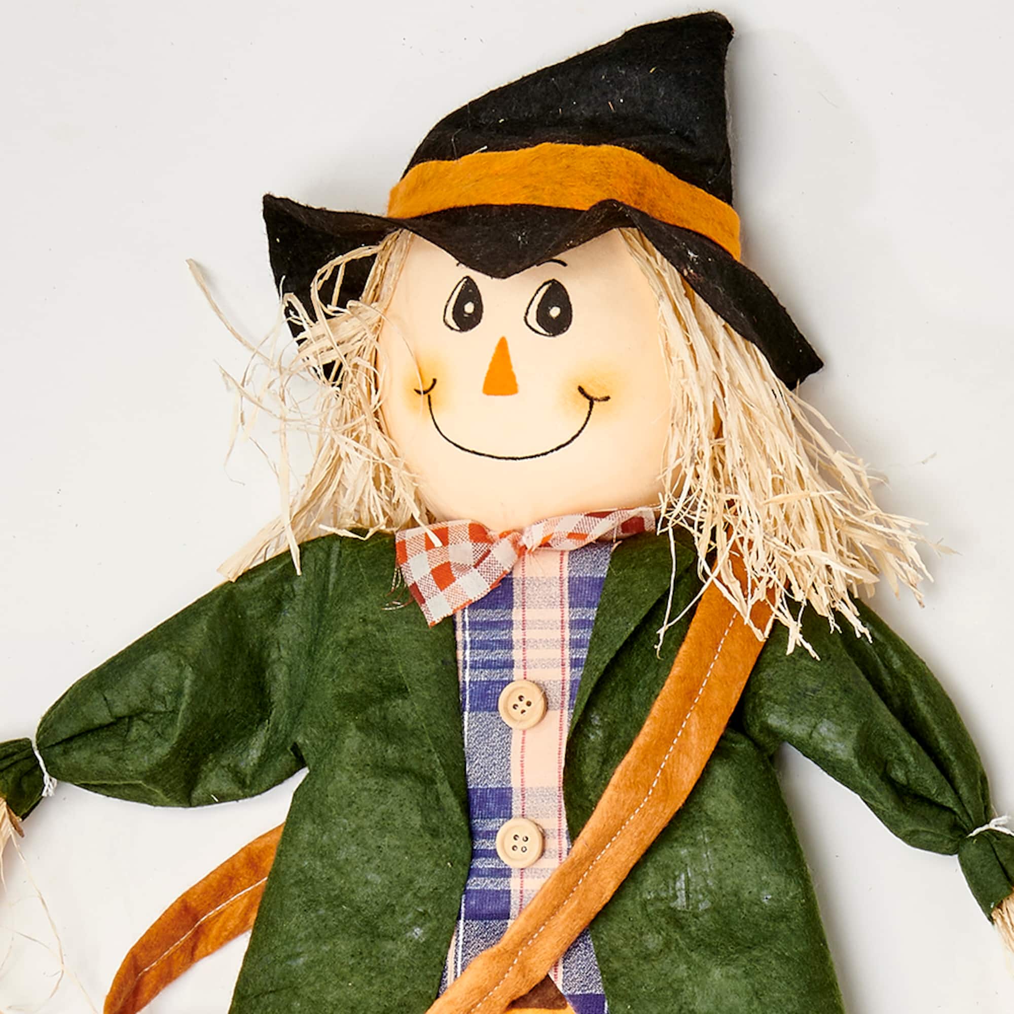 36" Boy & Girl Scarecrow on Sticks Set